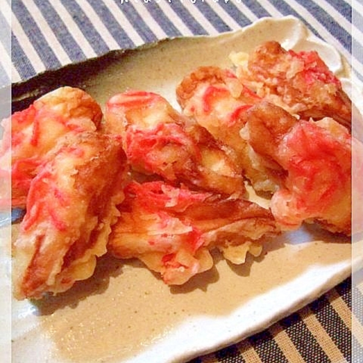 ちくわと千切り紅生姜の天ぷら レシピ 作り方 By ねうしとら子 楽天レシピ